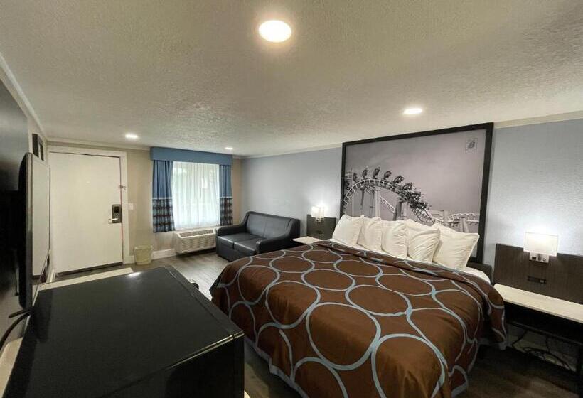 스탠다드 룸 킹사이즈 침대, Super 8 By Wyndham Kissimmee Orlando