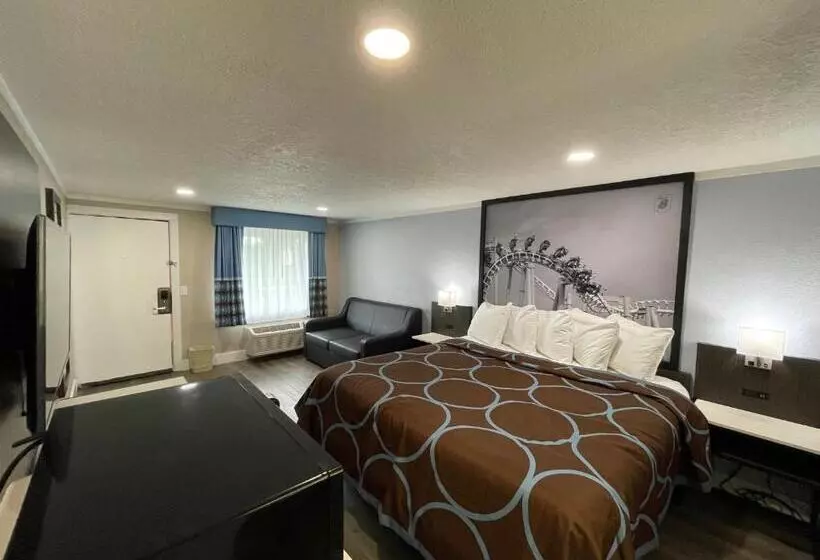 اتاق استاندارد با تخت بزرگ, Super 8 By Wyndham Kissimmee Orlando