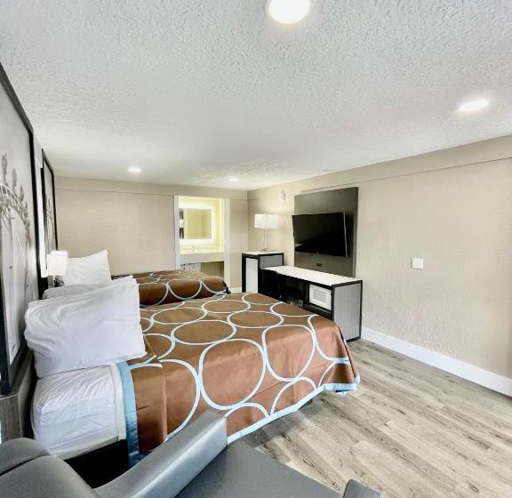 스탠다드 룸 더블 침대 2개, Super 8 By Wyndham Kissimmee Orlando