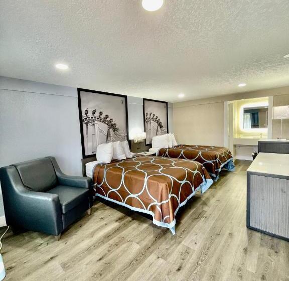 ２ダブルベッドのスタンダードルーム, Super 8 By Wyndham Kissimmee Orlando