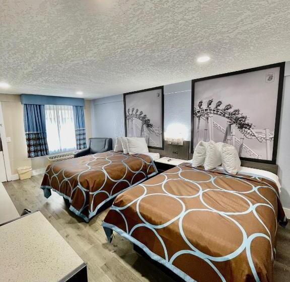 스탠다드 룸 더블 침대 2개, Super 8 By Wyndham Kissimmee Orlando
