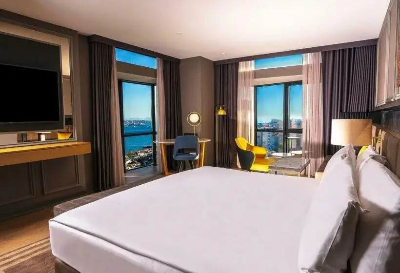 キングサイズベッド、ビュー付きデラックスルーム, Sofitel Istanbul Taksim
