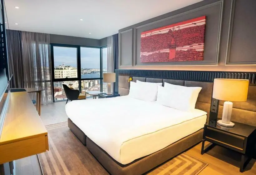 キングサイズベッド、ビュー付きデラックスルーム, Sofitel Istanbul Taksim