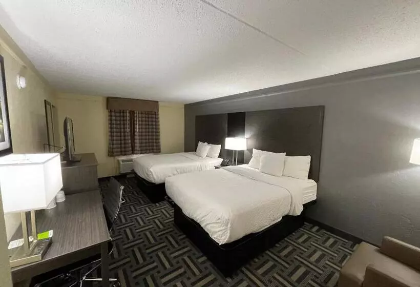 2ダブルベッドのスタンダードルーム, La Quinta Inn By Wyndham Indianapolis Airport Lynhurst