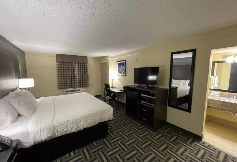 キングサイズベッドのスタンダードルーム, La Quinta Inn By Wyndham Indianapolis Airport Lynhurst