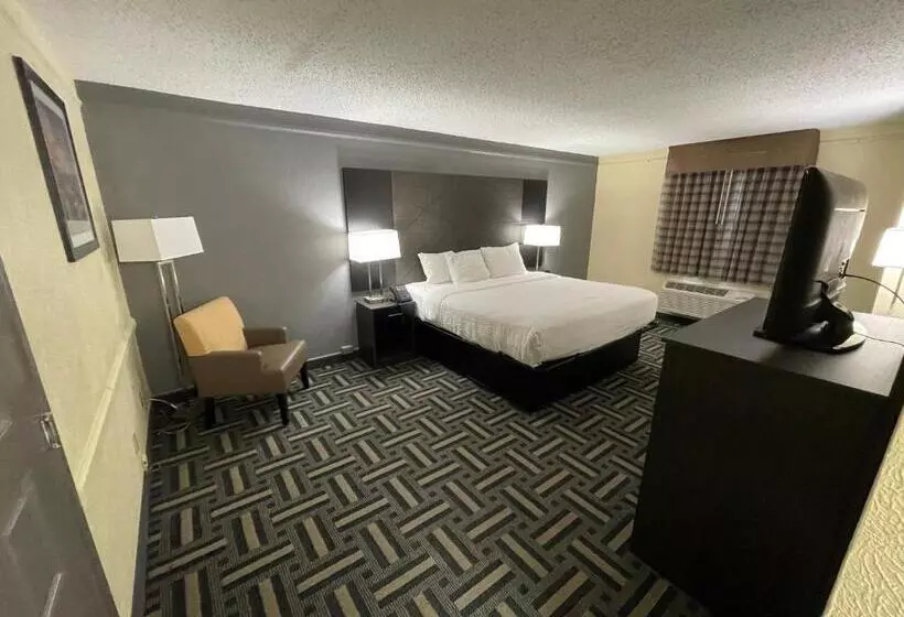 キングサイズベッドのスタンダードルーム, La Quinta Inn By Wyndham Indianapolis Airport Lynhurst