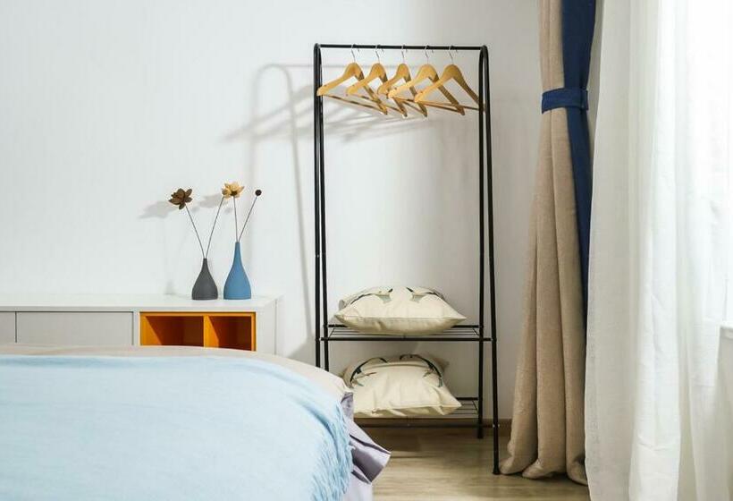 شقة غرفة واحدة, Lu Ke Boutique Apartment 00123370, Qixiashan Nanjing Station, Nanjing City, Jiangsu Province