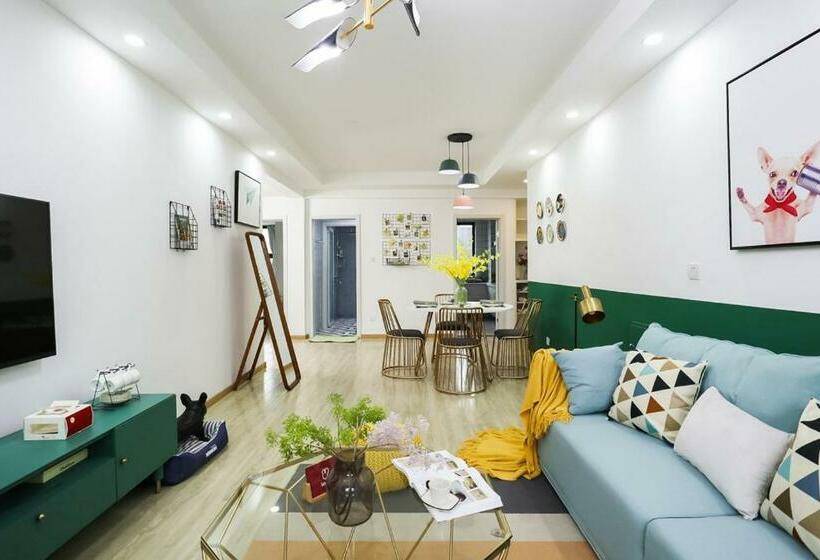 شقة غرفة واحدة, Lu Ke Boutique Apartment 00123370, Qixiashan Nanjing Station, Nanjing City, Jiangsu Province