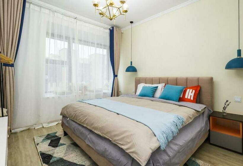 شقة غرفة واحدة, Lu Ke Boutique Apartment 00123370, Qixiashan Nanjing Station, Nanjing City, Jiangsu Province