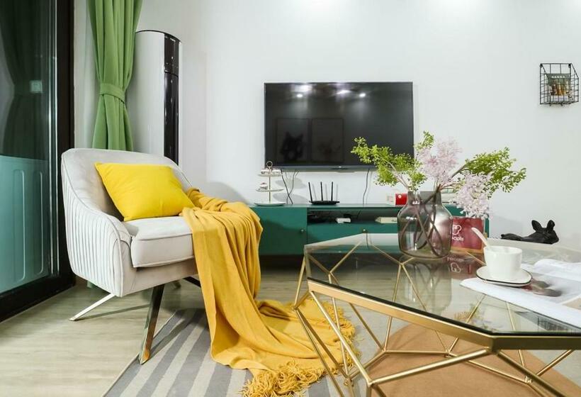 شقة غرفة واحدة, Lu Ke Boutique Apartment 00123370, Qixiashan Nanjing Station, Nanjing City, Jiangsu Province