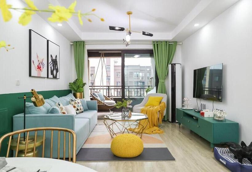 شقة غرفة واحدة, Lu Ke Boutique Apartment 00123370, Qixiashan Nanjing Station, Nanjing City, Jiangsu Province