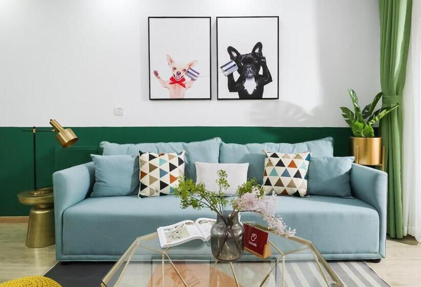 شقة غرفة واحدة, Lu Ke Boutique Apartment 00123370, Qixiashan Nanjing Station, Nanjing City, Jiangsu Province