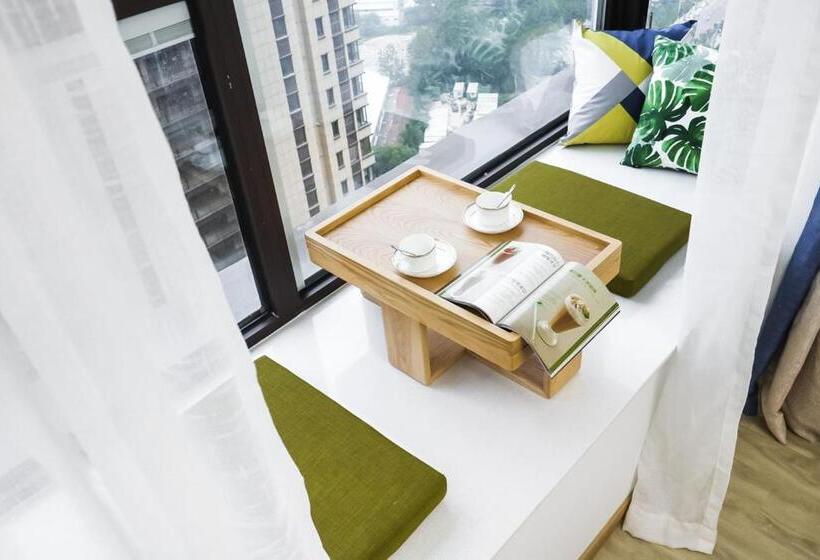 شقة غرفة واحدة, Lu Ke Boutique Apartment 00123370, Qixiashan Nanjing Station, Nanjing City, Jiangsu Province