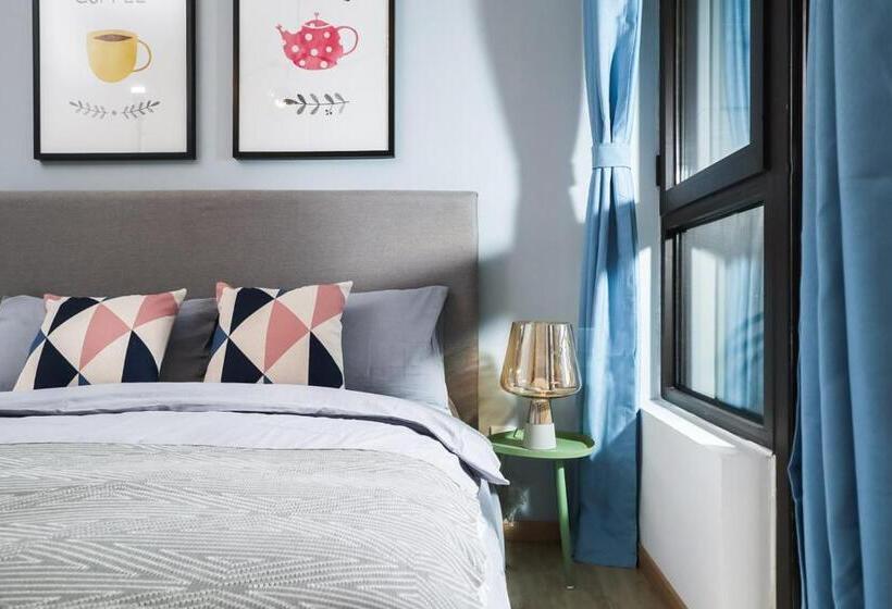 شقة غرفة واحدة, Lu Ke Boutique Apartment 00123370, Qixiashan Nanjing Station, Nanjing City, Jiangsu Province