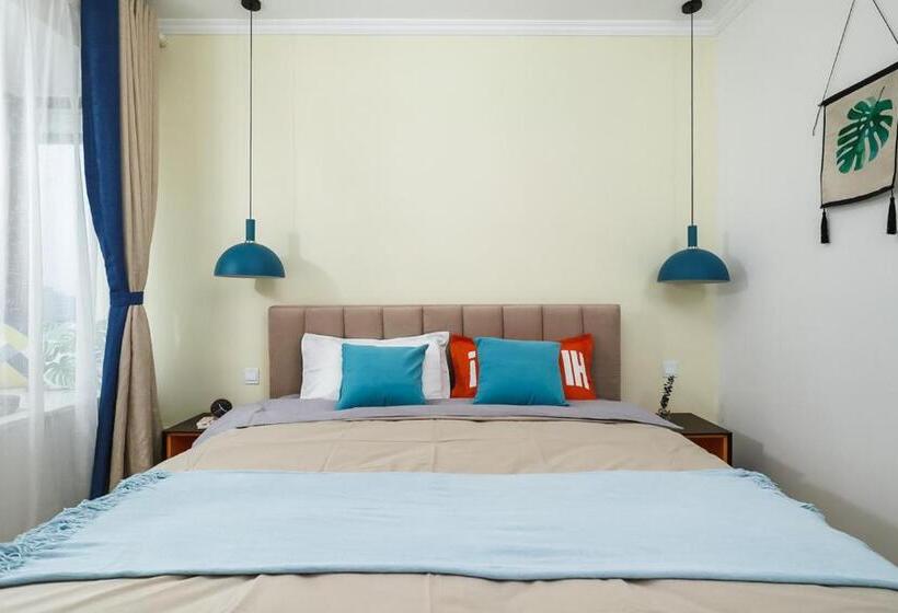 شقة غرفة واحدة, Lu Ke Boutique Apartment 00123370, Qixiashan Nanjing Station, Nanjing City, Jiangsu Province