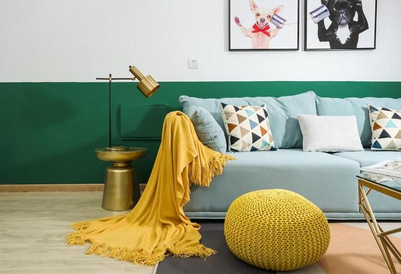 شقة غرفة واحدة, Lu Ke Boutique Apartment 00123370, Qixiashan Nanjing Station, Nanjing City, Jiangsu Province