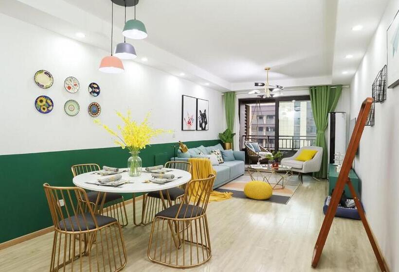 شقة غرفة واحدة, Lu Ke Boutique Apartment 00123370, Qixiashan Nanjing Station, Nanjing City, Jiangsu Province