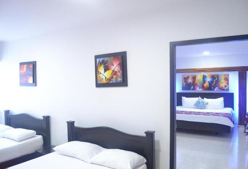 디럭스 패밀리 룸, Eco Hotel El Bosque Valledupar