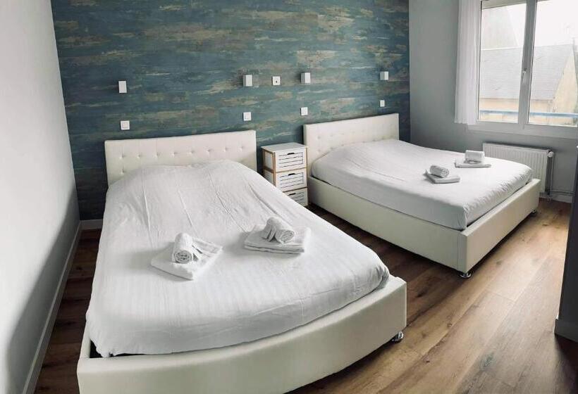 غرفة قياسية رباعية, Hôtel De La Plage