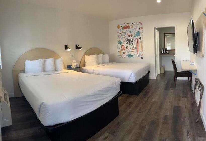 Номер Стандарт 2 Двуспальные Кровати, Ocean Palms Motel