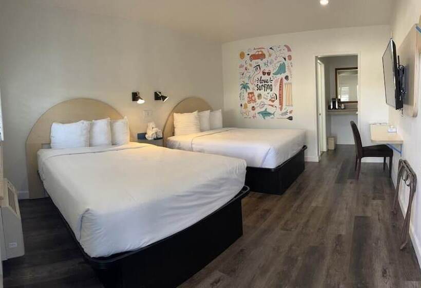 Номер Стандарт 2 Двуспальные Кровати, Ocean Palms Motel