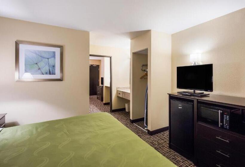 מיטת קינג בסוויטה, Quality Inn & Suites Caseyville  St. Louis