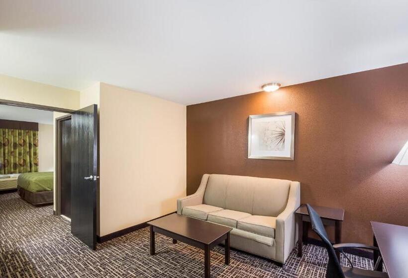 מיטת קינג בסוויטה, Quality Inn & Suites Caseyville  St. Louis