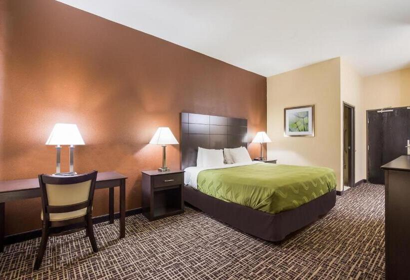 מיטת קינג בסוויטה, Quality Inn & Suites Caseyville  St. Louis