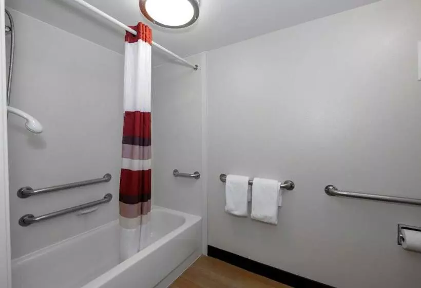 身障者適用ダブルベッド付きスタンダードルーム, Red Roof Inn Danville, Pa