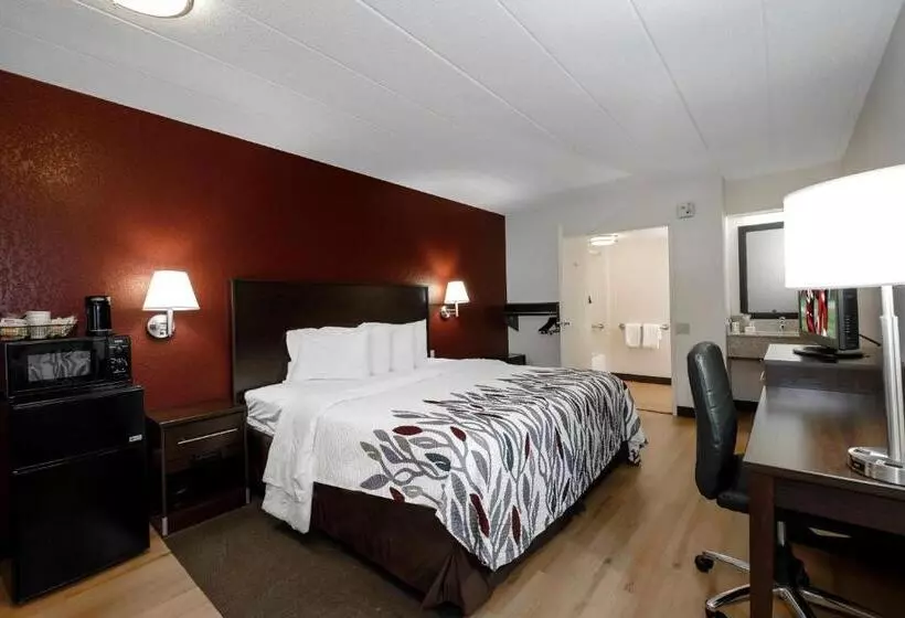 身障者適用ダブルベッド付きスタンダードルーム, Red Roof Inn Danville, Pa