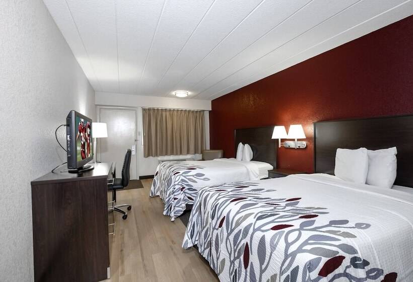 غرفه قياسيه سريرين مزدوجين, Red Roof Inn Danville, Pa