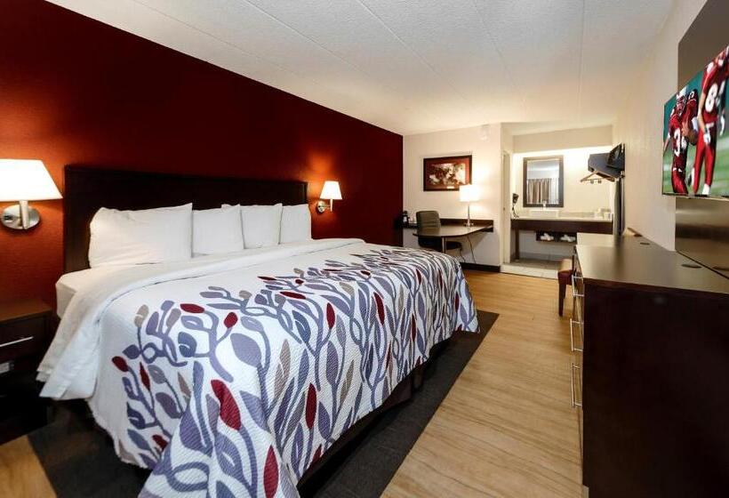 디럭스 룸 킹사이즈 침대, Red Roof Inn Detroit  Troy