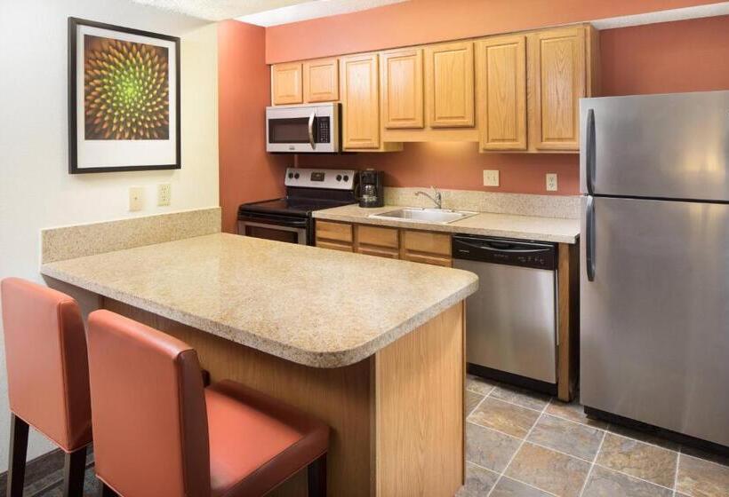 带大床的标准工作室, Residence Inn Orlando Altamonte Springs/maitland