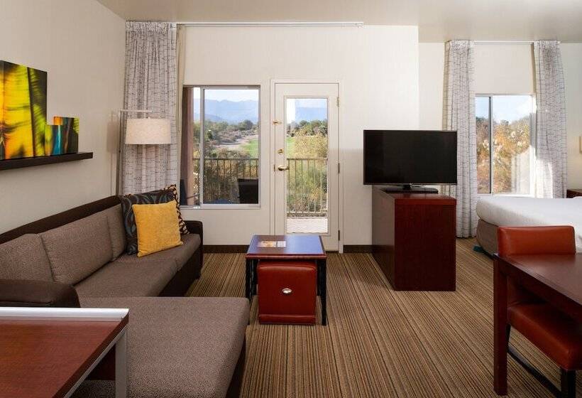 带双人床的标准工作室, Residence Inn Palm Desert