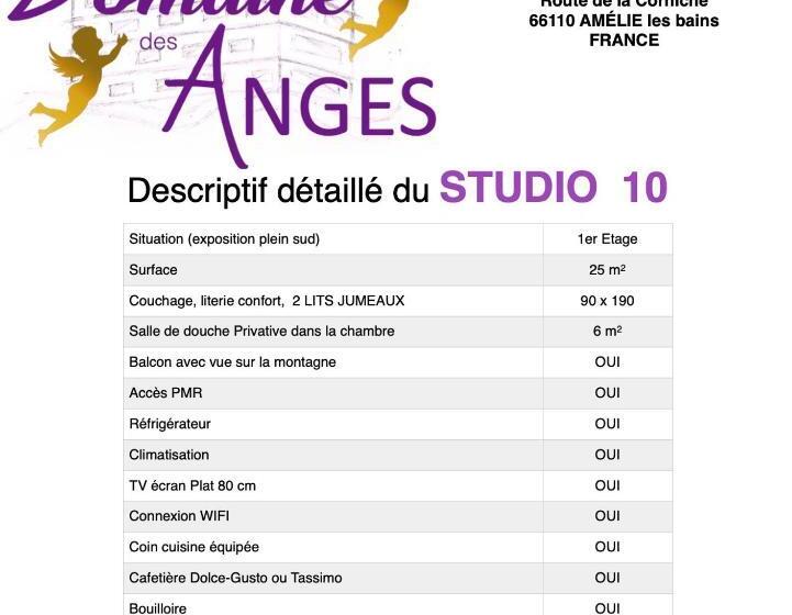 Студио Стандарт с Видом, Domaine Des Anges
