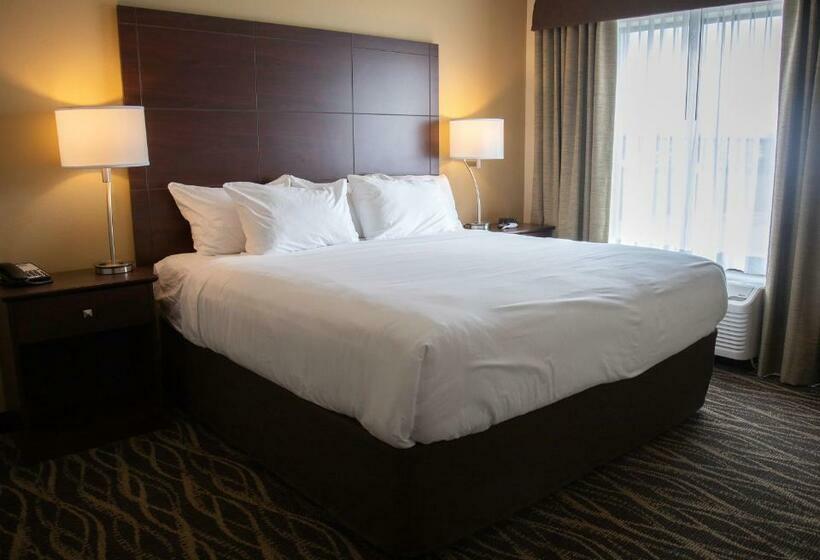 장애인을 위한 킹사이즈 침대 스탠다드 룸, Cobblestone Hotel & Suites   Two Rivers