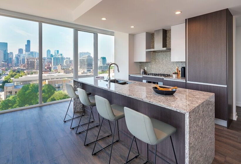 סוויטת אקזקיוטיב 2 חדרים, Level Chicago  Old Town