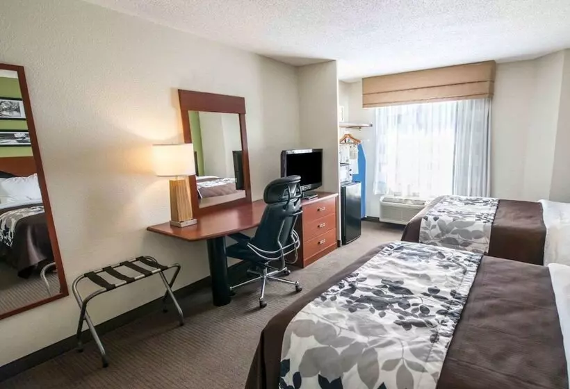２ダブルベッドのスタンダードルーム, Sleep Inn & Suites Princeton I 77