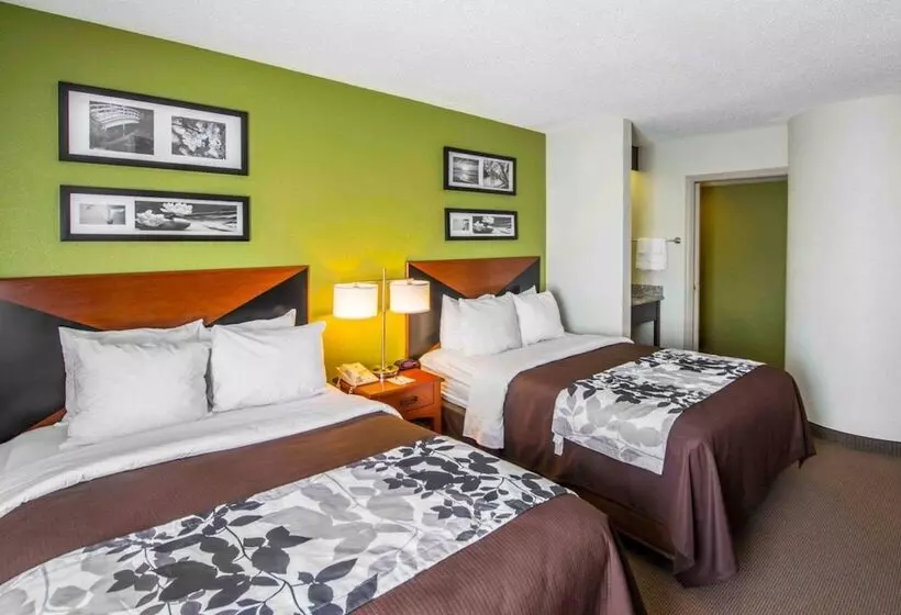 ２ダブルベッドのスタンダードルーム, Sleep Inn & Suites Princeton I 77
