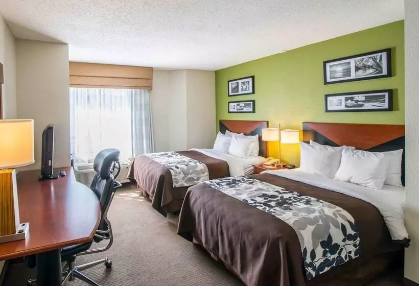 ２ダブルベッドのスタンダードルーム, Sleep Inn & Suites Princeton I 77