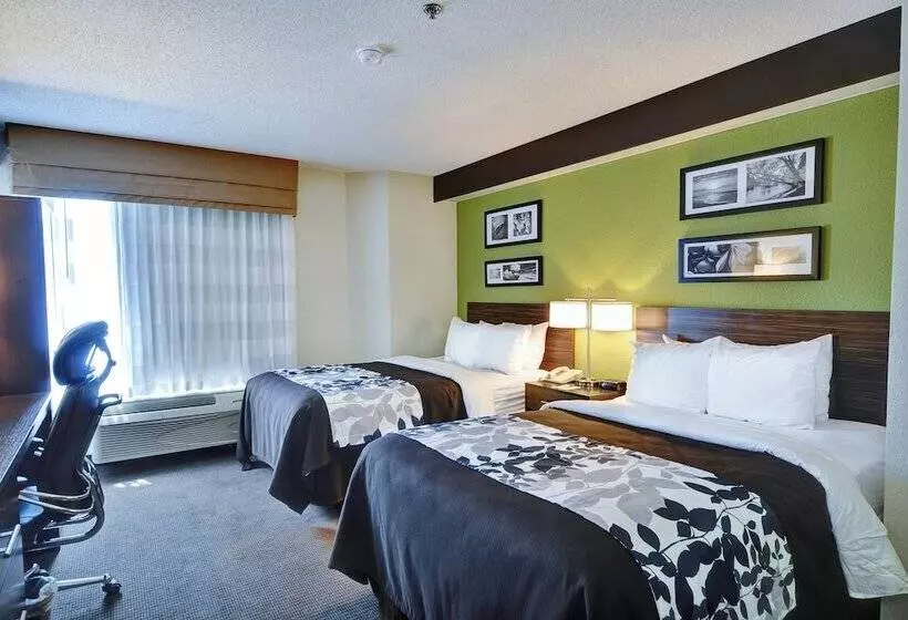 ２ダブルベッドのスタンダードルーム, Sleep Inn & Suites Princeton I 77