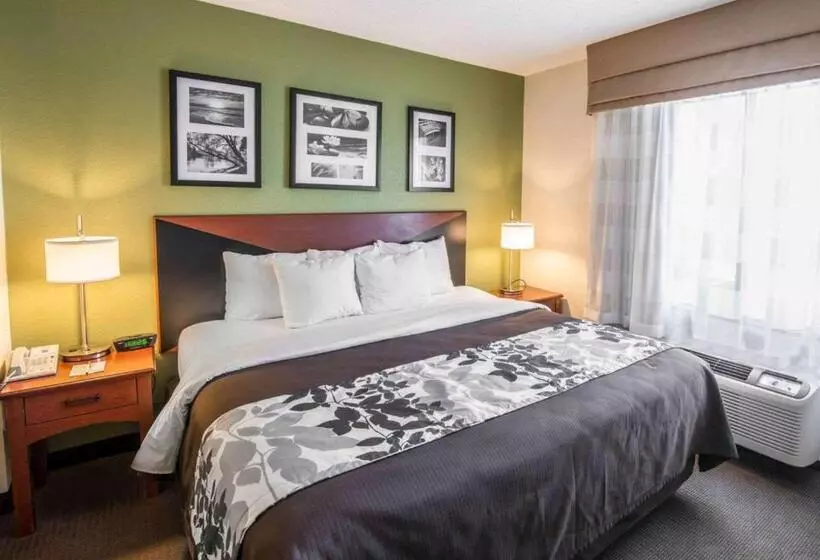 キングサイズベッドのスタンダードルーム, Sleep Inn & Suites Princeton I 77