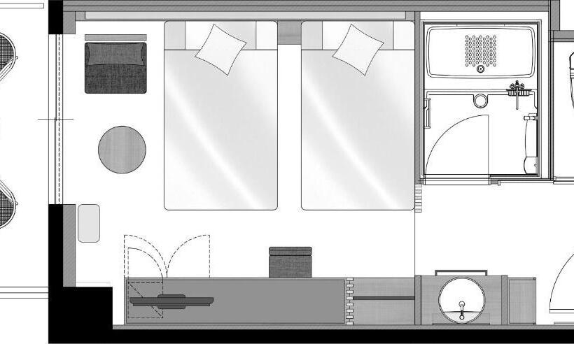 اتاق استاندارد با بالکن, Royal Twin Hotel Kyoto Hachijoguchi