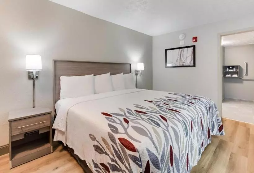 身障者適用キングサイズベッドルーム, Red Roof Inn Dayton  Moraine/u Of Dayton