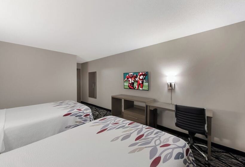 带2个双人床的标准工作室, Red Roof Inn Mansfield