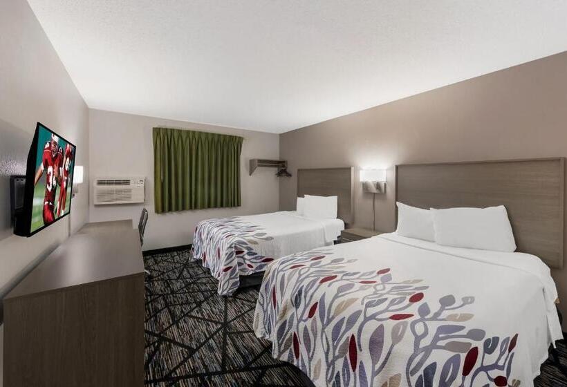 带2个双人床的标准工作室, Red Roof Inn Mansfield