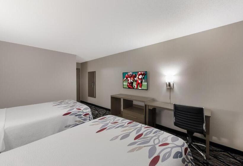 带2个双人床的标准工作室, Red Roof Inn Mansfield