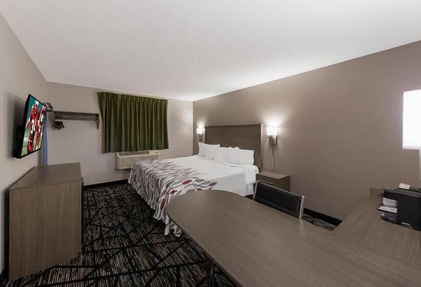 带大床的高级房间, Red Roof Inn Mansfield