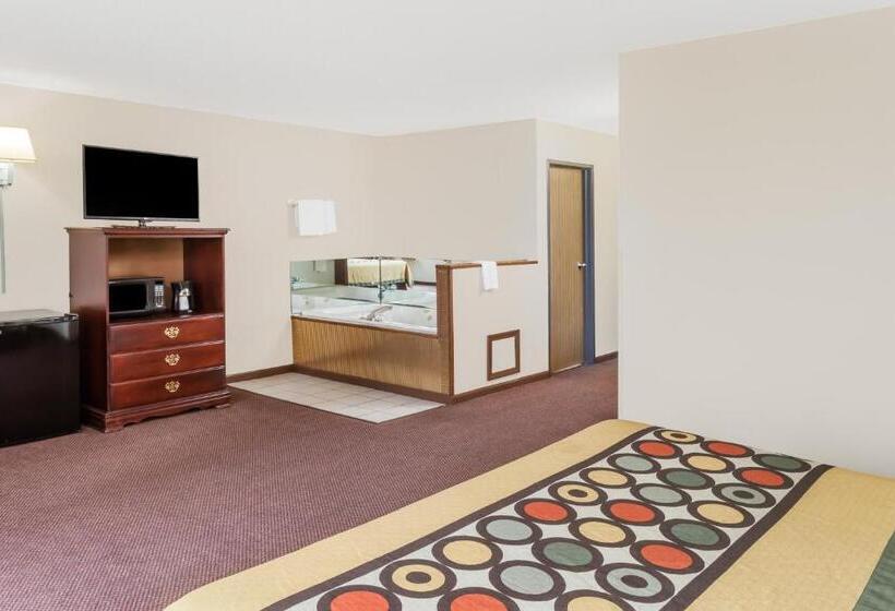 キングサイズベッドのスタンダードルーム, Super 8 By Wyndham Lincoln