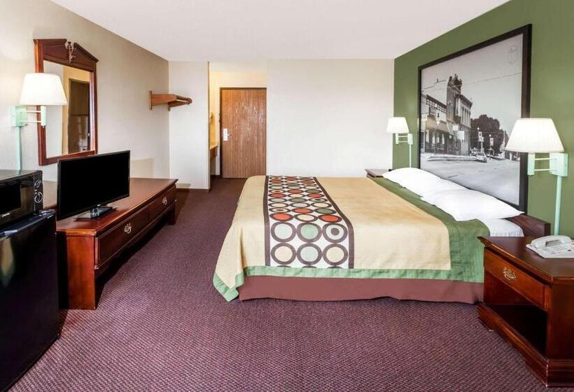 キングサイズベッドのスタンダードルーム, Super 8 By Wyndham Lincoln